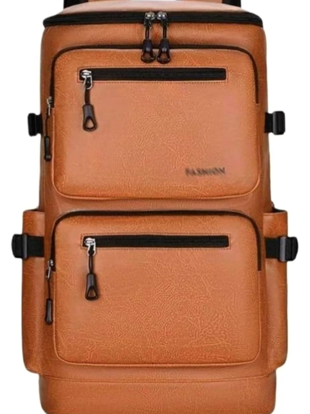 Tan Leather Backpack - Stylish Travel Bag